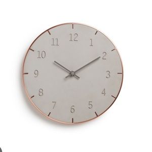 COPY - **PRICE DROP** Umbra Wall Clock Concrete and Copper